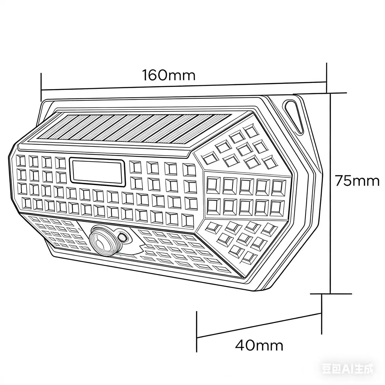 Custom Logo Led Waterproof Pir Wall House Light