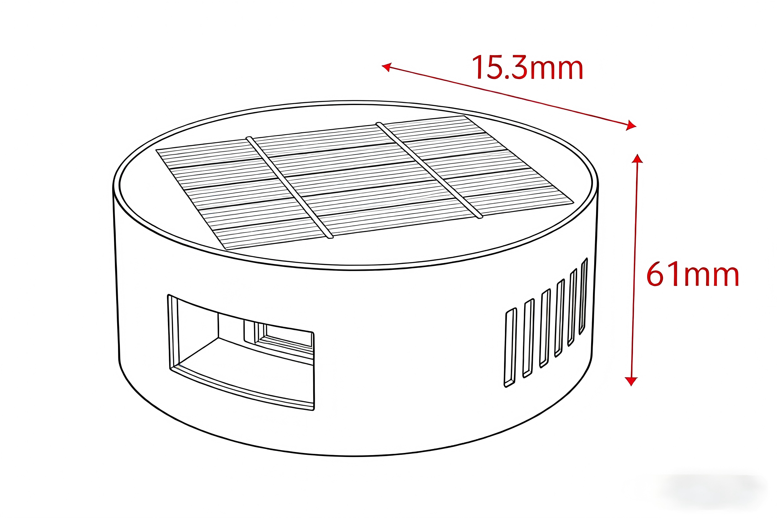SOLAR SQUARE ROTATING WALL LAMP