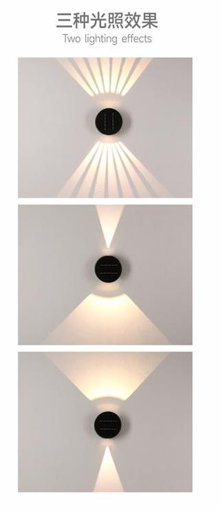 SOLAR SQUARE ROTATING WALL LAMP