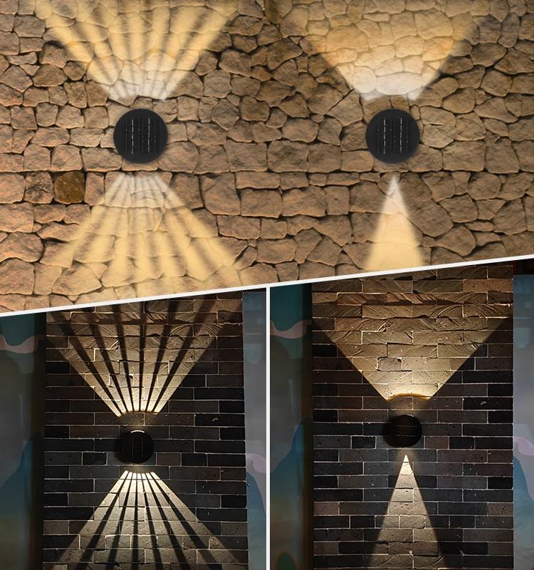 SOLAR SQUARE ROTATING WALL LAMP